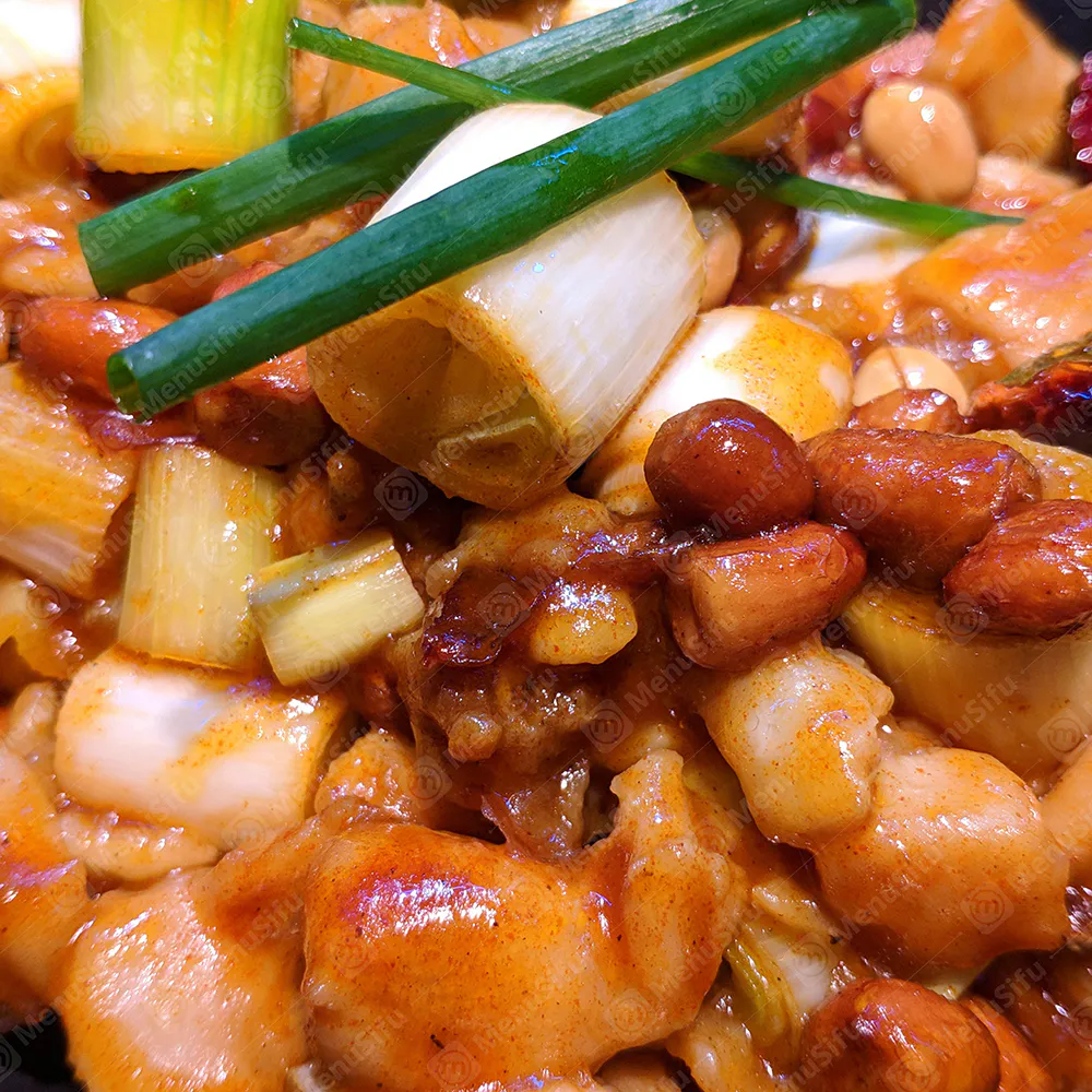 Kung Pao chicken with scallions and peanuts at New Golden Fountain, a Chinese Restaurant in Yonkers